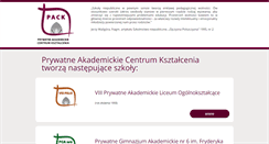 Desktop Screenshot of pack.edu.pl
