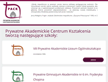 Tablet Screenshot of pack.edu.pl